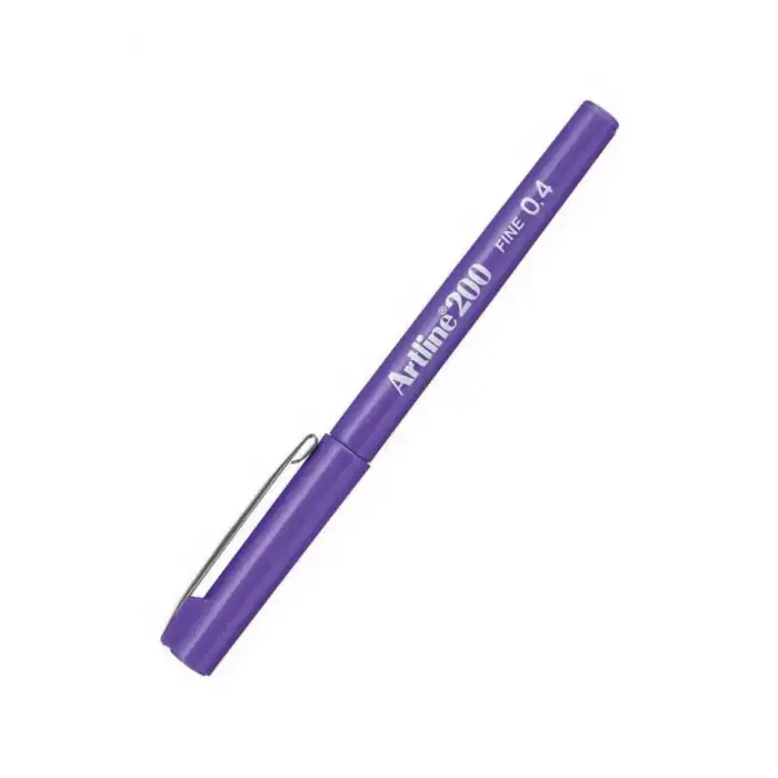 Artline Ek-200N Fine Line Pen 0.4 Mm Purple