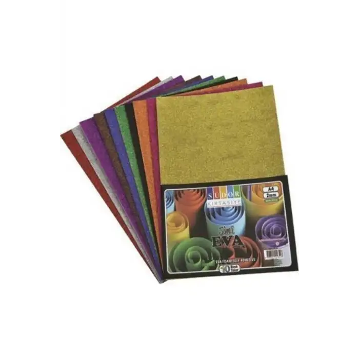 SÜDOR SK01 EVA 20X30 CM 2 MM 10LU KARIŞIK RENK SİMLİ