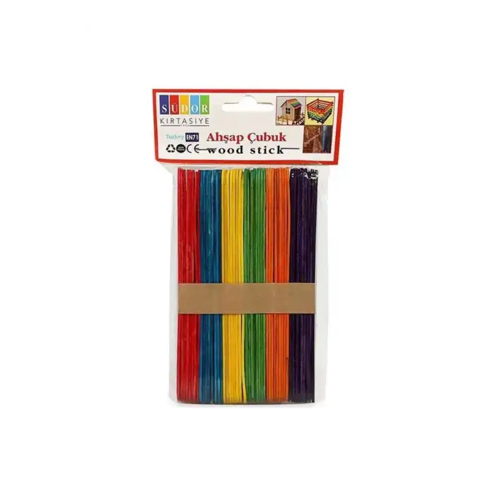 SÜDOR BS69 AHŞAP KÜÇÜK BOY DİL ÇUBUĞU RENKLİ