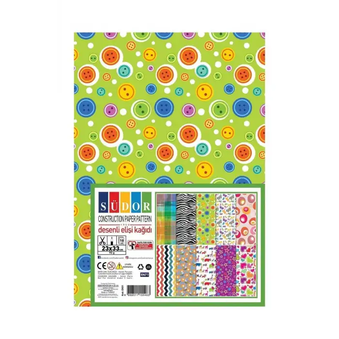 SÜDOR DESENLİ ELİŞİ KAĞIDI 23x33 90 G 10 DESEN