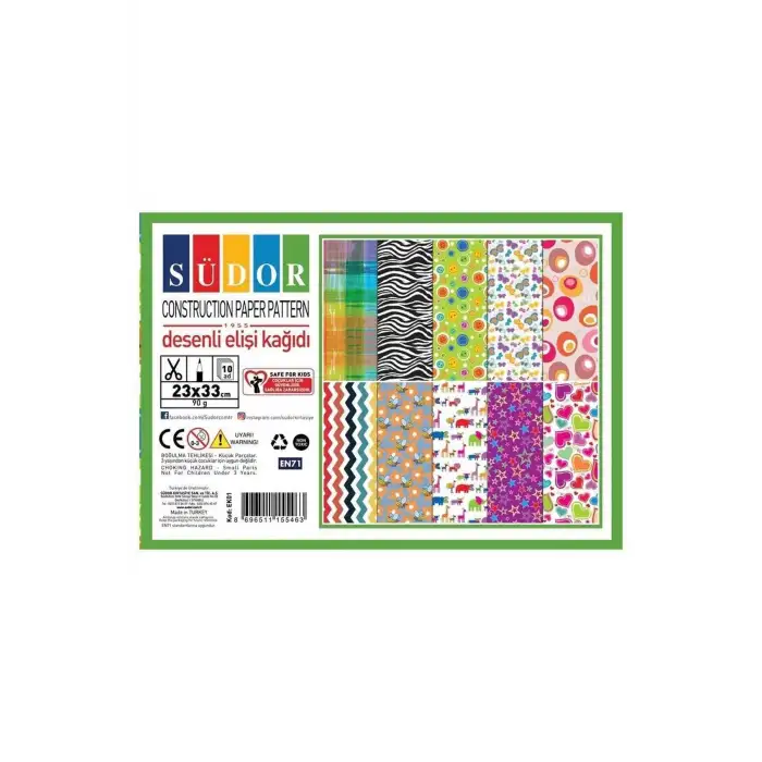 SÜDOR DESENLİ ELİŞİ KAĞIDI 23x33 90 G 10 DESEN