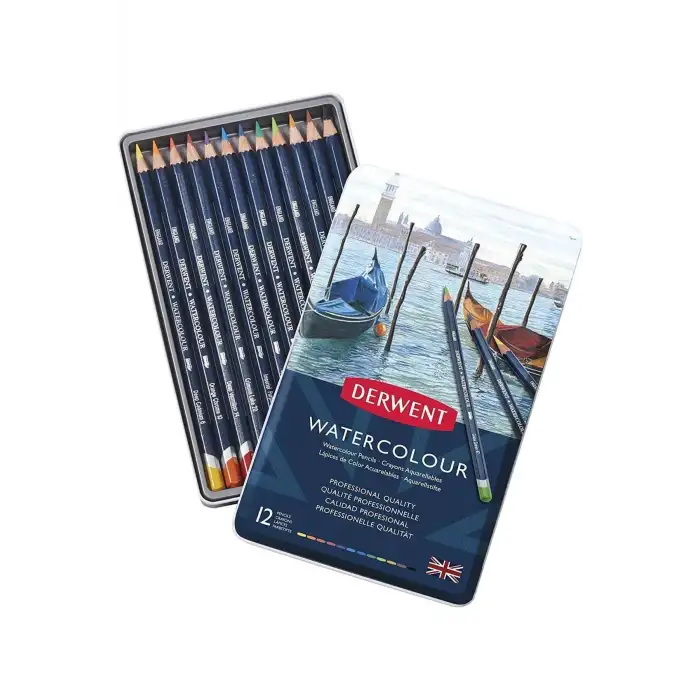 DERWENT WATER COLOUR 12Lİ TENEKE KUTU