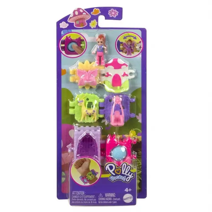 Polly Pocket Bileklik Olabilen Sevimli Oyun Setleri HKV67-HKV69
