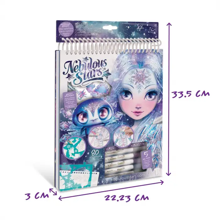 Creative Kids Eskiz Defteri Seti - 30 Şablonlu Beyaz Sayfa - 80 Şablonla Birlikte Gelir