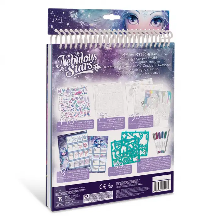 Creative Kids Eskiz Defteri Seti - 30 Şablonlu Beyaz Sayfa - 80 Şablonla Birlikte Gelir