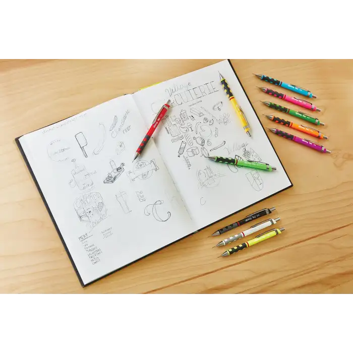 Rotring Tikky Versatil, Uçlu Kalem 0.35 mm, Siyah