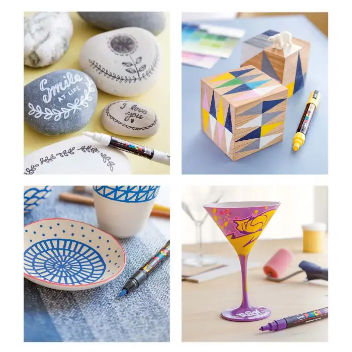 Uni-Ball Pc-1M Su Bazlı Poster Markörü, Beyaz