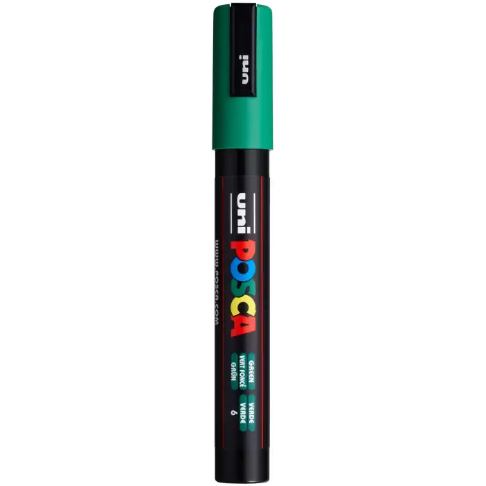 Uni-Ball PC-5M Su Bazlı Poster Markörü, Yeşil