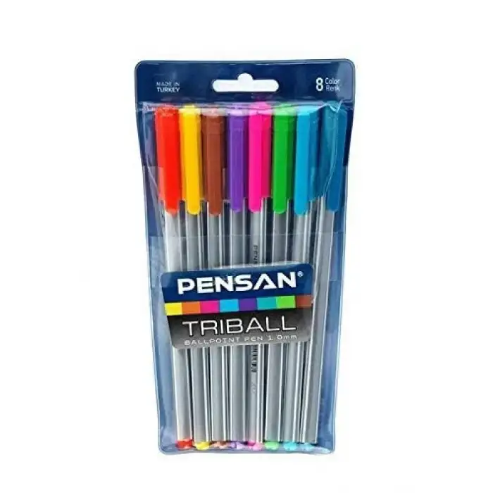 Pensan Tükenmez Triball Renkli 8Li