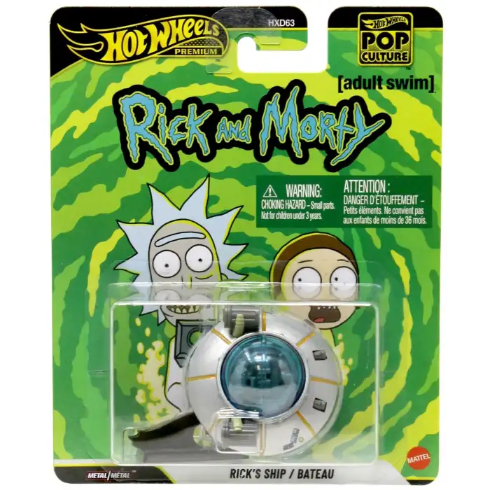 Hot Wheels 2026 Premium Pop Culture Rick and Morty Rick`s Ship / Bateau