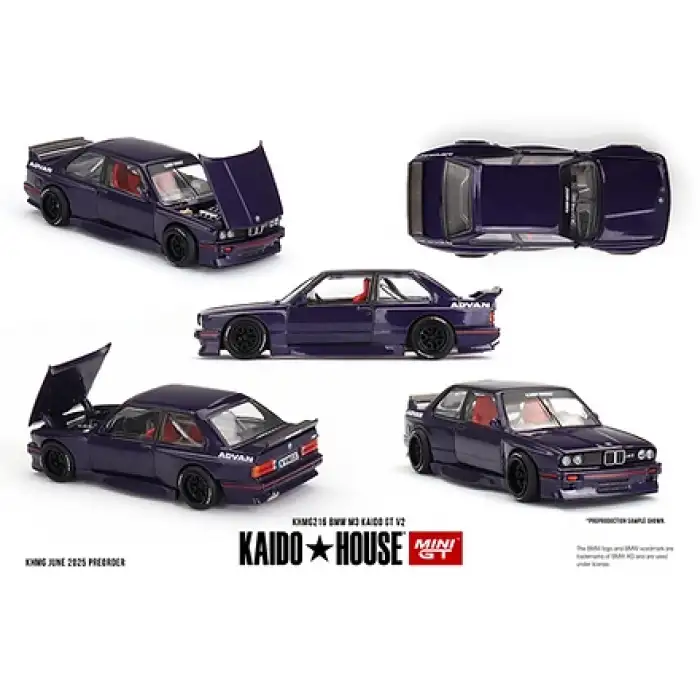Mini GT Kaido House BMW M3 Kaido GT V2 Blue (216) (1:64 Scale)
