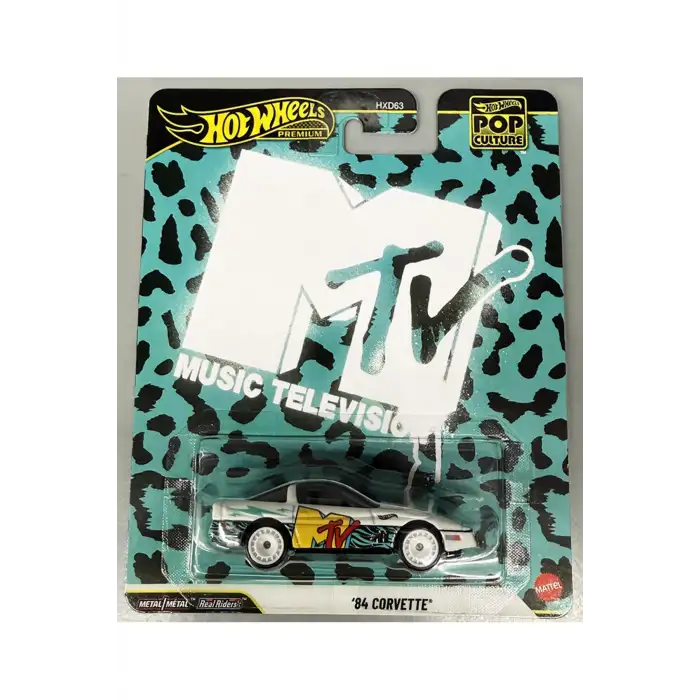 Hot Wheels Premium Pop Culture MTV 84 Corvette -JHW93