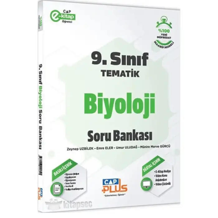 Çap Yayınları 9. Sınıf Biyoloji Tematik Soru Bankası