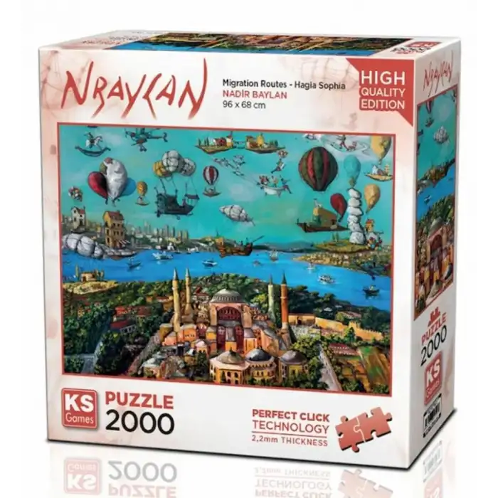 KS GAMES MİGRATİON ROUTES - HAGİA SOPHİA 2000PARÇA PUZZLE 22523