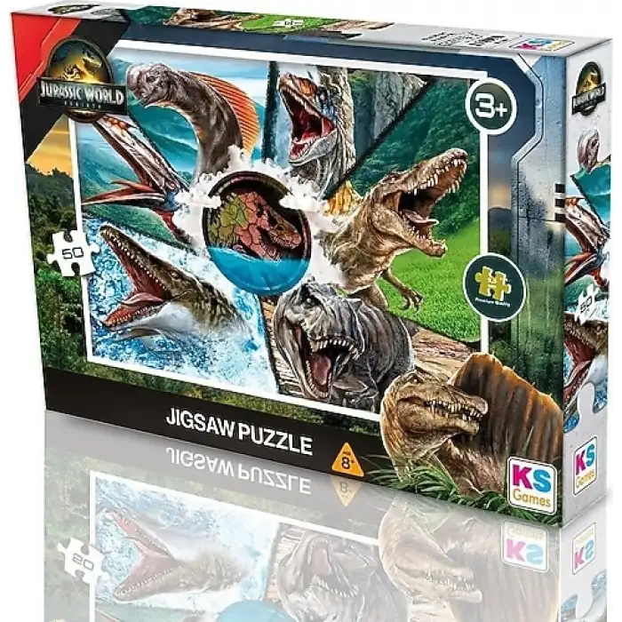 KS GAMES JW 709 JURRASIC WORLD REBİRTH PUZZLE 50 PRÇ