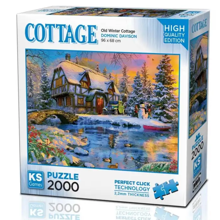 KS GAMES OLD WİNTER COTTAGE 2000PARÇA PUZZLE 22526