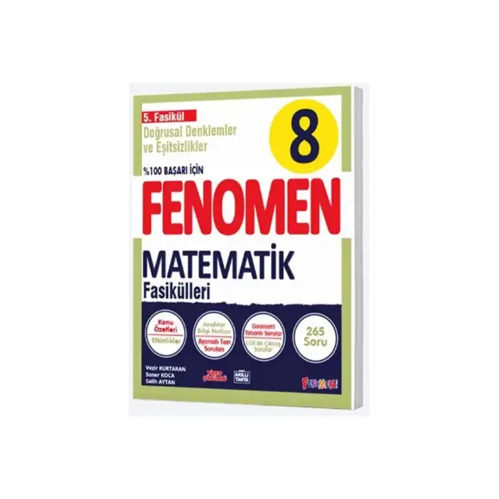 Fenomen Okul Yayınları 8. Sınıf Doğrusal ve Eşitsizlikler Fenomen Fasikülü
