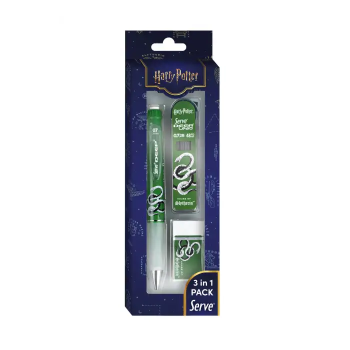 Serve Deep Harry Potter 3lü Set Slytherin