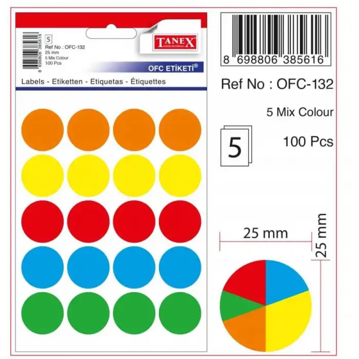TANEX MIX COLOR OFİS SETİ OFC-132