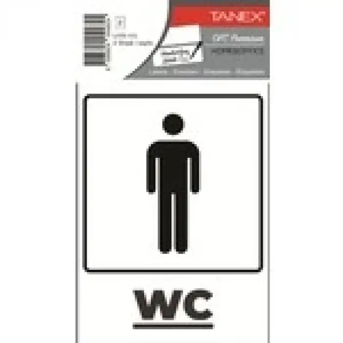 TANEX STICKER BAY WC UYARI ETİKETİ UYR-115