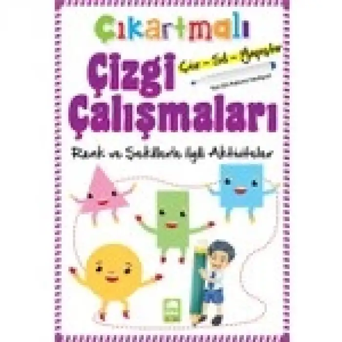 Çıkartmalı Çizgi Çalışmaları Renk ve Şekillerle İlgili Aktiviteler