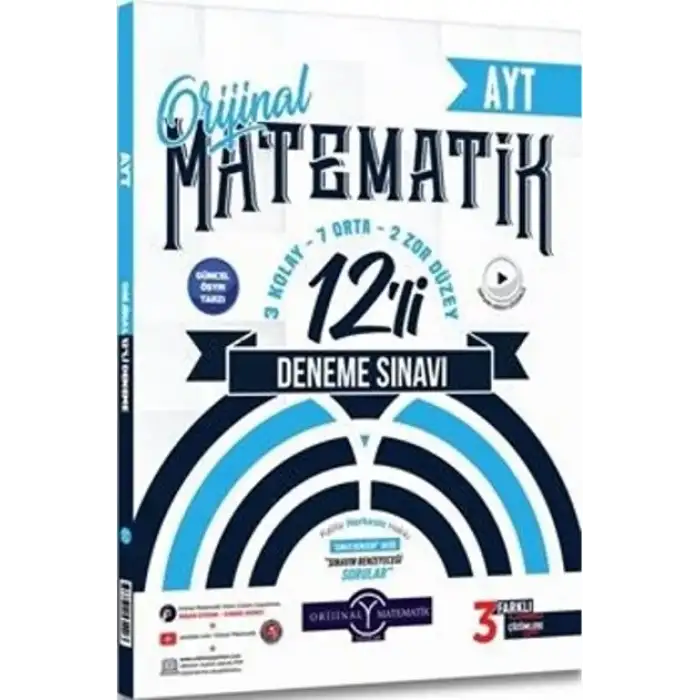 ORJİNAL AYT MATEMATİK DENEME 12 Lİ