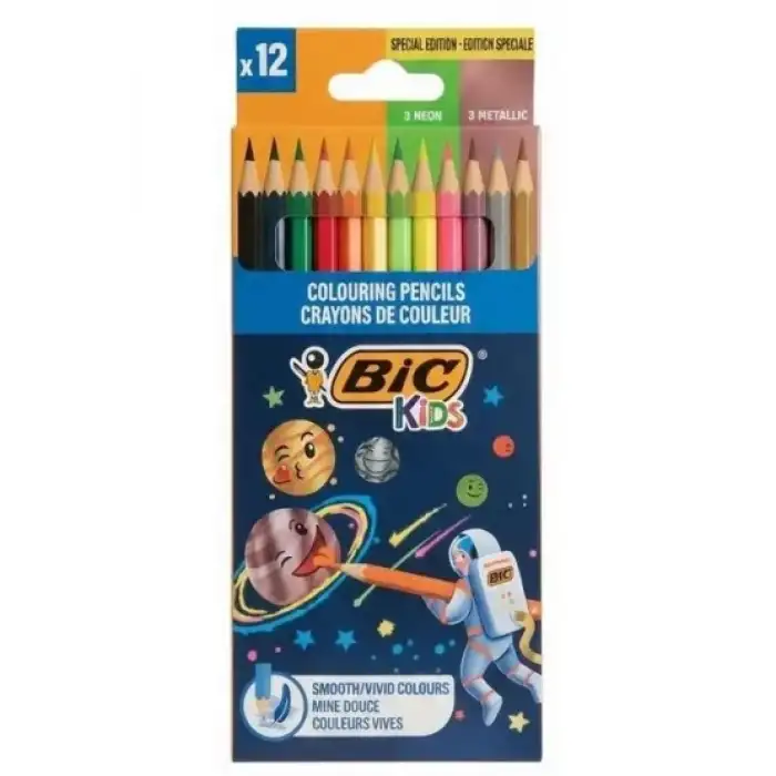 BİC KİDS CW12 COSMO 12 Lİ KURUBOYA