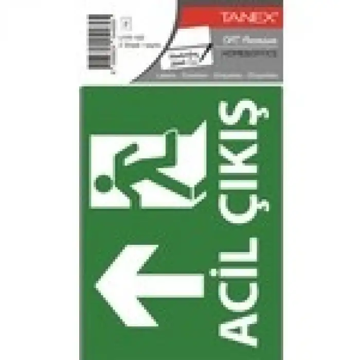 TANEX STICKER ACİL ÇIKIŞ-2 UYARI ETİKETİ UYR-102