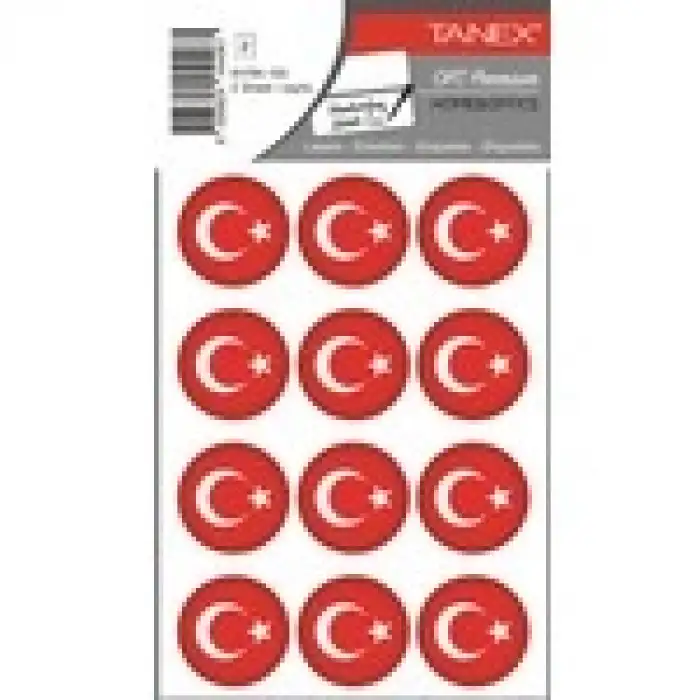 TANEX STICKER TÜRK BAYRAĞI-5 BYRK-105