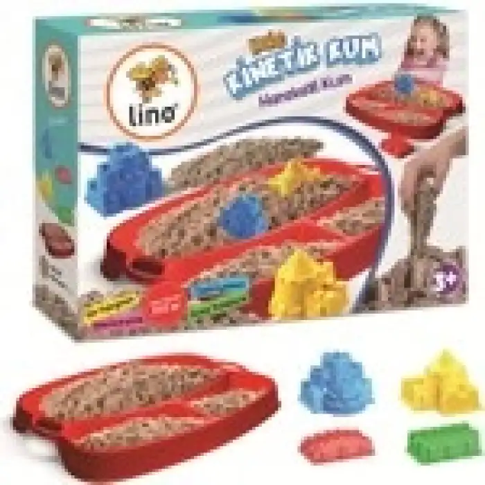 LİNO KİNETİK KUM SETİ KALE TEMALI (350 GR KUM+TEPSİ+4 KALIP)