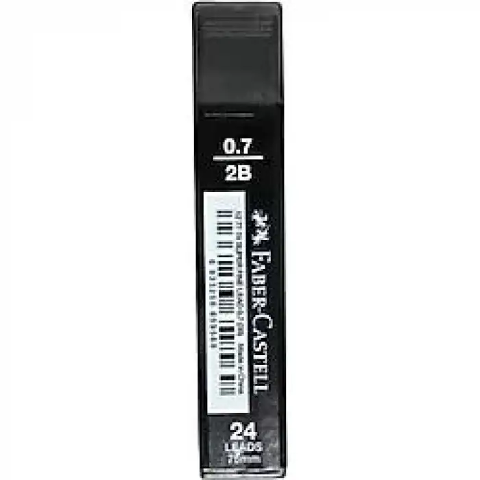 FABER CASTELL SÜPER FİNE MİN 0.7 2B 75mm UÇ SİYAH PAKET