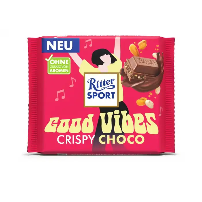 RİTTERSPORT GOOD VIBES CRISPY CHOCO ÇİKOLATA