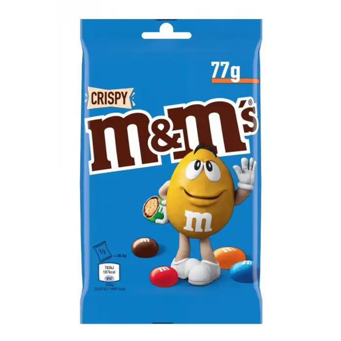M&MS Milk Chocolate Crispy Bag 77g