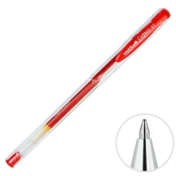 UNI BALL UM-100 SİGNO JEL 0,7 mm KALEM KIRMIZI