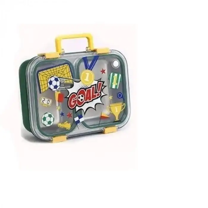VAGONLİFE VGN-7155 PASLANMAZ ÇELİK YEMEK KABI TEK KATLI 2 BÖLMELİ LUNCH BOX 700ML (2)