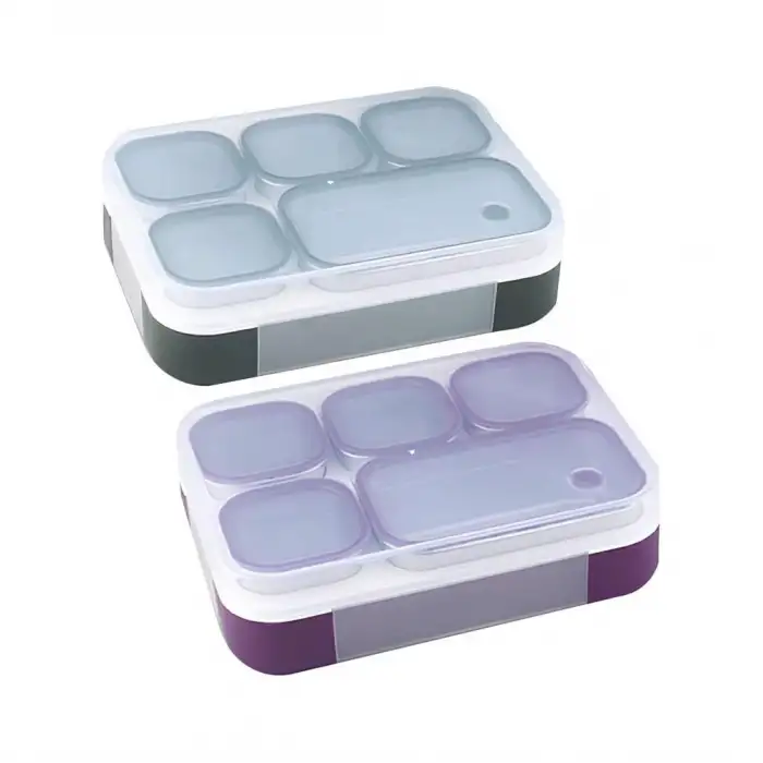 VAGONLİFE PASLANMAZ ÇELİK BÖLMELİ YEMEK KABI - LUNCH BOX 5 BÖLMELİ BL40097 1000 ML