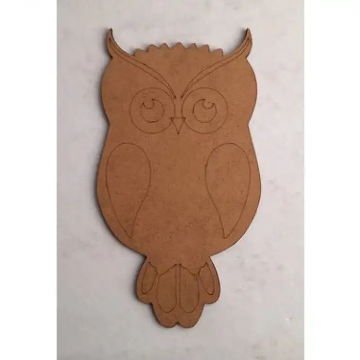 ESMAY MDF BOYAMA OBJESİ 20X15CM BAYKUŞ