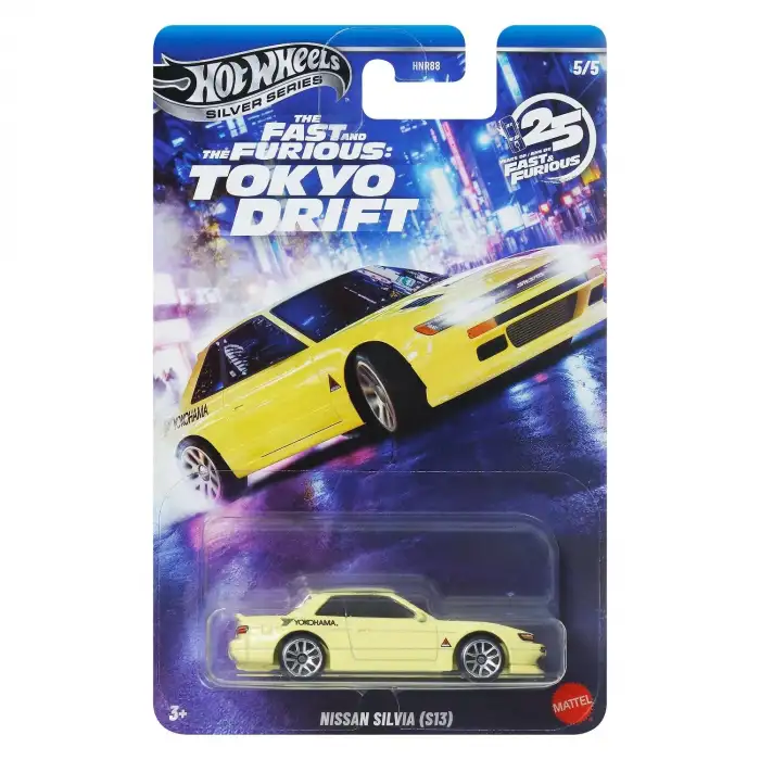 Hot Wheels 2025 Silver Fast & Furious Tokyo Drift Nıssan Sılvıa S13 HNR88 JKX09