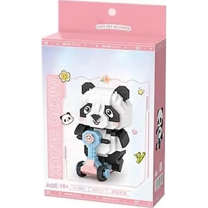 LZ8801 PANDA SCOOTER BLOCK OYUNCAK 320 PARÇA