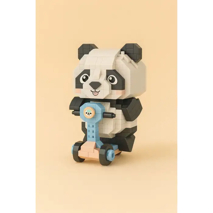 LZ8801 PANDA SCOOTER BLOCK OYUNCAK 320 PARÇA