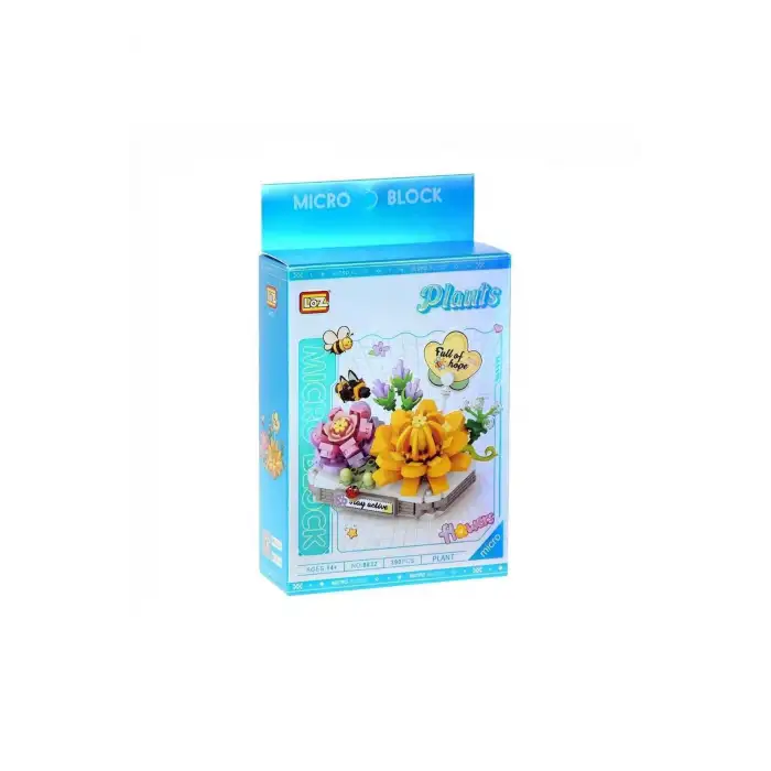 LZ8832 LOZ Kremsi Yeşim Lotus BLOCK OYUNCAK