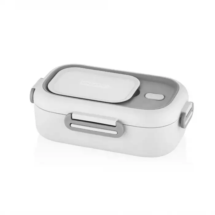 VAGONLIFE BL2106 PASLANMAZ ÇELİK YEMEK KABI - LUNCH BOX 2 BÖLMELİ 550 ML BEYAZ