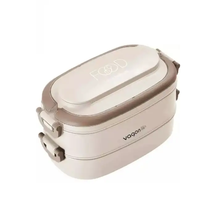 VAGON LIFE LUNCH BOX ÇELİK BL10403-25 1140 ML BEJ