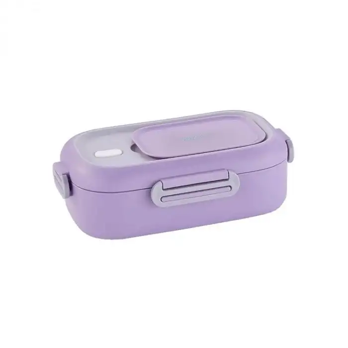VAGONLIFE BL2106 PASLANMAZ ÇELİK YEMEK KABI - LUNCH BOX 2 BÖLMELİ 550 ML LİLA