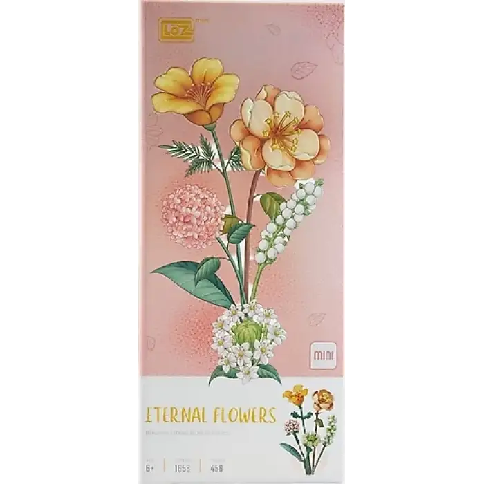 LOZ Ebedi Çiçek Bitki Hibiscus Zambak Papatya Ortanca Modeli 456 PARÇA BLOCK OYUNCAK
