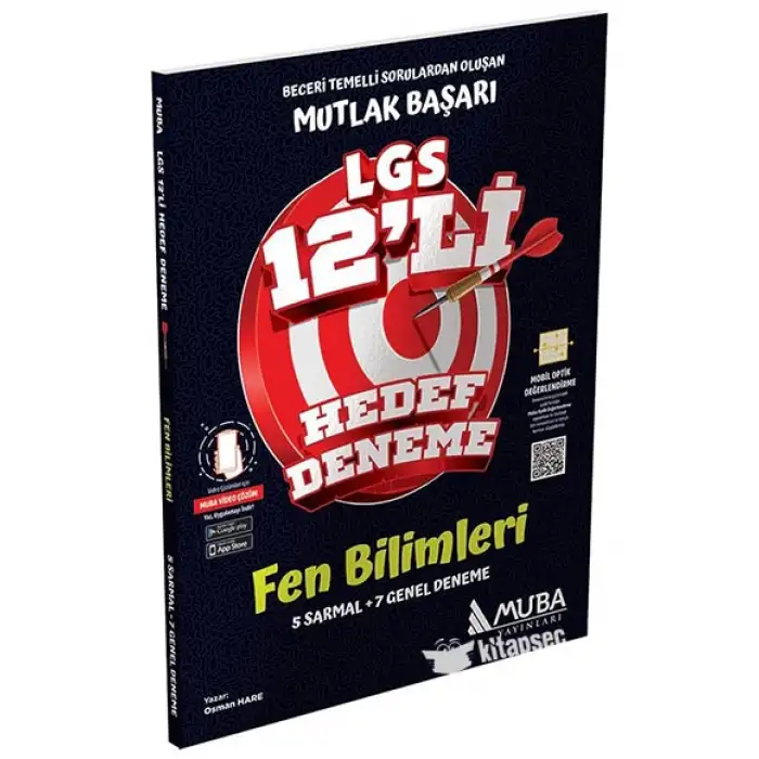 Mutlak Başarı 8.Sınıf LGS Fen Bilimleri 12 li Hedef Deneme Muba Yayınları