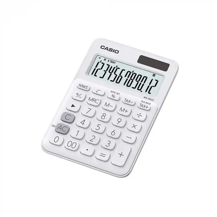 CASIO HESAP MAKİNESİ MASAÜSTÜ SL-1000SC-WE-N-DP BEYAZ