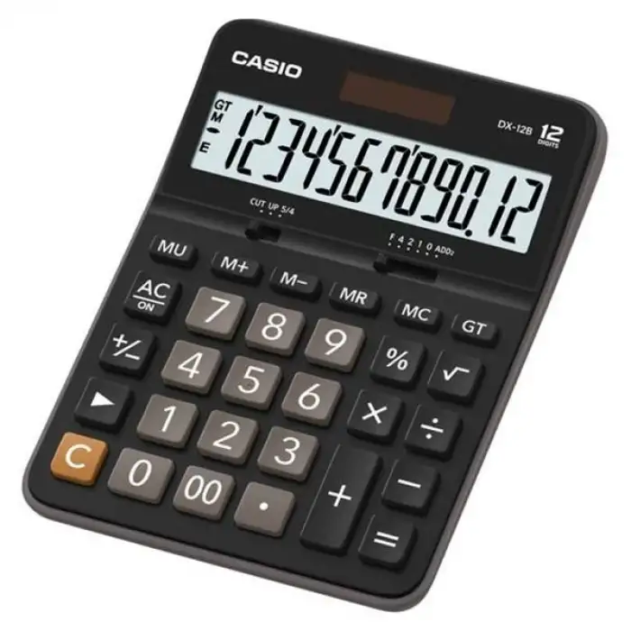 CASIO HESAP MAKİNESİ MASAÜSTÜ MS-20YC-BK-W-DP
