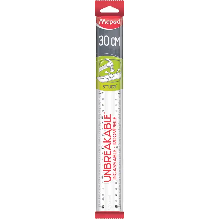 MAPED CETVEL STUDY 30 CM ŞEFFAF