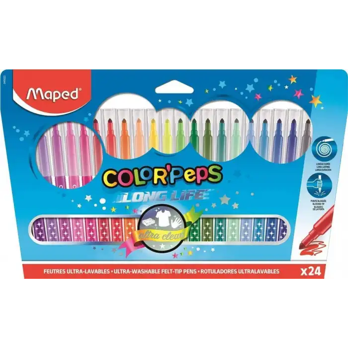 Maped Keçeli Kalem Color Peps 24lü